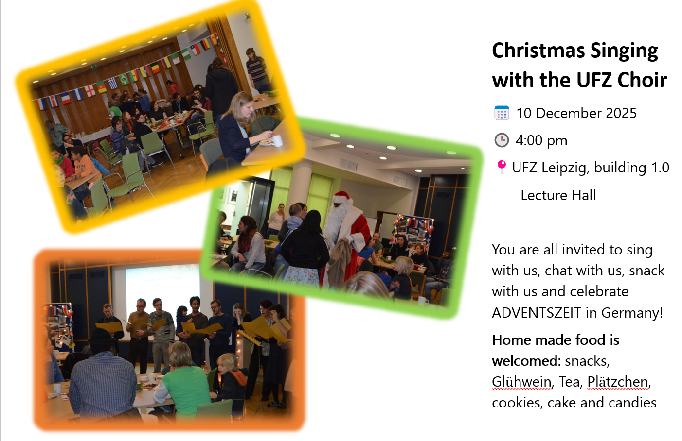 Christmas Singing with the UFZ Choir